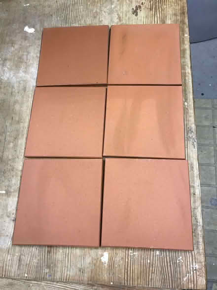 Photo of free Quarry tiles - six, as new 150mm square (Lewes BN7) #1