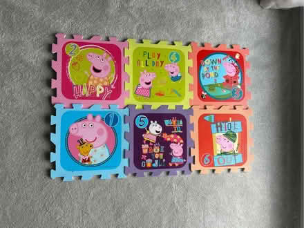 Photo of free Peppa Pig Jigsaw Floor tiles x 6 (Kendal LA9) #1