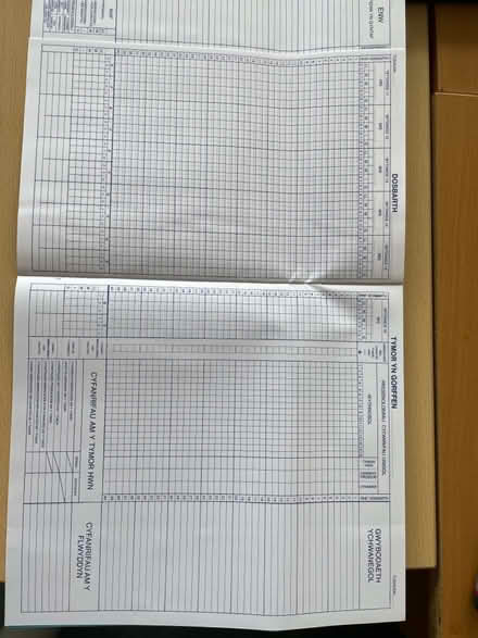 Photo of free Large thin Welsh school registers (SE19) #2