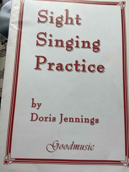 Photo of free Sight singing practice book (Tolroy TR27) #1
