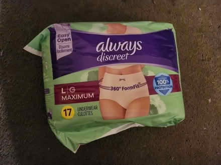 Photo of free Always Discreet underwear women (Hamilton) #1