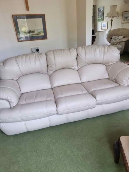 Photo of free Real leather sofa & armchairs (Oldfield Park, Bath) #2