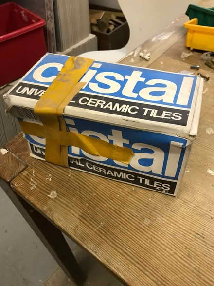 Photo of free Tiles - box of 50 unused 4" square white ceramic (Lewes BN7) #1