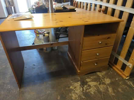 Photo of free Pine study desk (Fareham PO14) #1