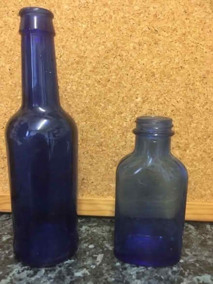Photo of free Blue glass bottles (Boxted CO4) #1