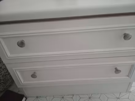 Photo of free White 2 drawer chest of drawers (Cheshunt EN8) #3