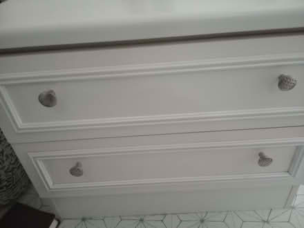 Photo of free White 2 drawer chest of drawers (Cheshunt EN8) #3
