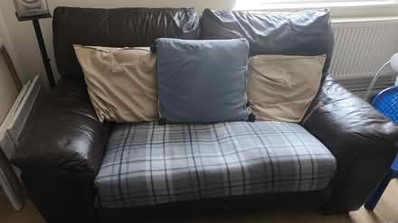 Photo of free 3 and 2 seater leather sofas (Se1 8qt) #2