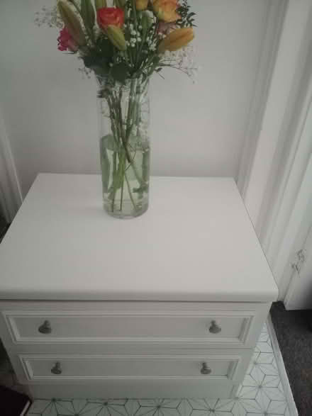 Photo of free White 2 drawer chest of drawers (Cheshunt EN8) #1