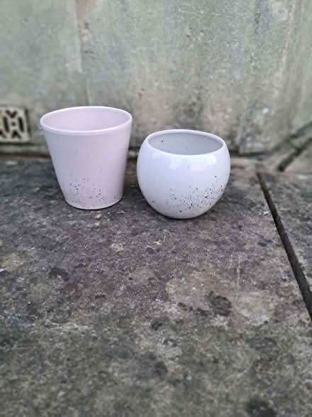 Photo of free 2x ceramic plant pots (Oldfield Park) #1