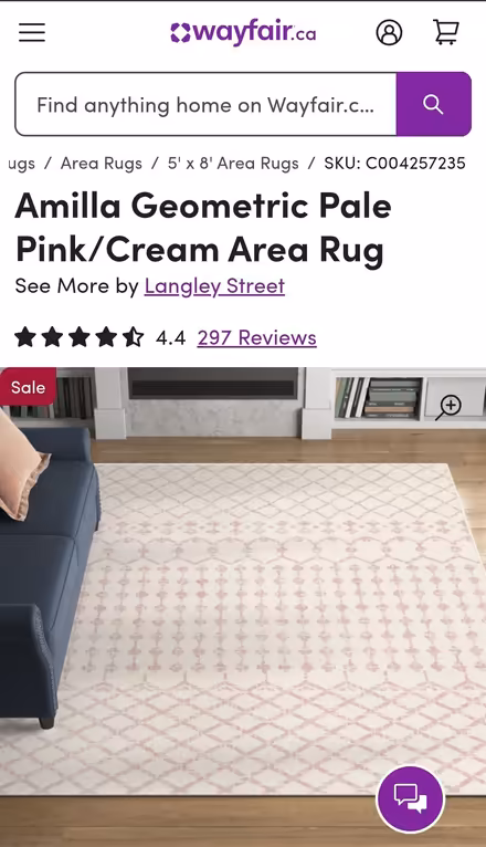 Photo of free 5x7 area rug (Leslieville--Queen & Greenwood) #2