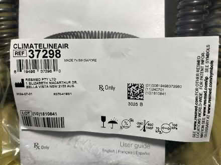 Photo of free Air Hose for CPAP/BiPAP (new) (East 20's (Manhattan)) #3