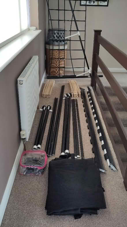 Photo of free Metal 4 post double bed frame (Eaton NR4) #2