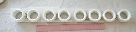 Photo of free 24 white wooden hoops for curtains (AB22) #2