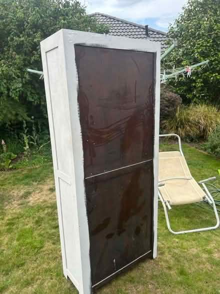 Photo of free Grey painted wooden bookshelves (BR1 Sundridge park) #3