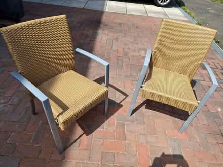 Photo of free 2 x plastic chairs (Norbiton KT1) #1