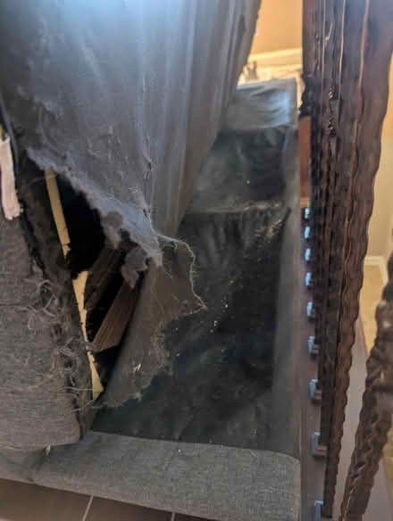 Photo of free sleeper couch - torn (lenexa) #1