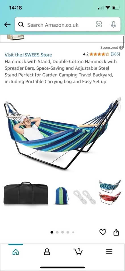Photo of free Hammock stand, no hammock (N16) #1