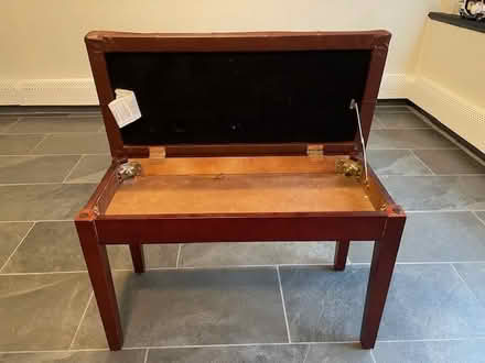 Photo of free Brown Faux Leather Piano Bench (Thornwood, NY) #2