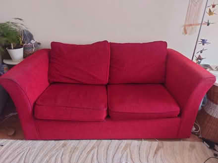 Photo of free Red sofa bed (Rushden) #1