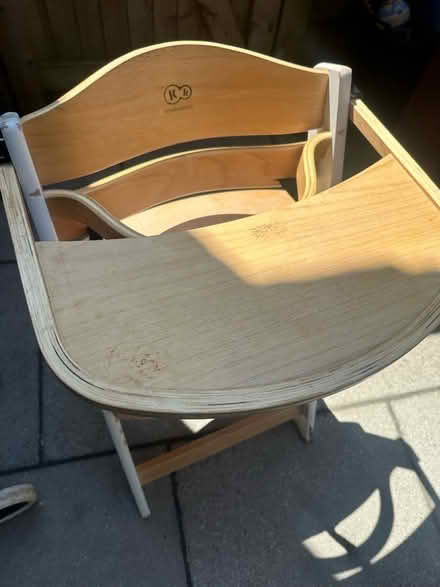 Photo of free KindaKraft Wooden High Chair (Lewes BN7) #2