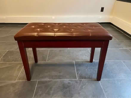 Photo of free Brown Faux Leather Piano Bench (Thornwood, NY) #1