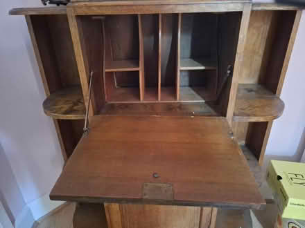 Photo of free antique Wooden cabinet drop-front (CB5 8PA) #3