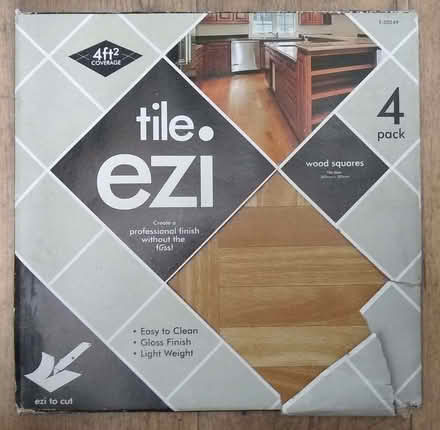 Photo of free Tile Ezi Wood Square Vinyl Floor Tiles 12 x 12" (Bath) #1