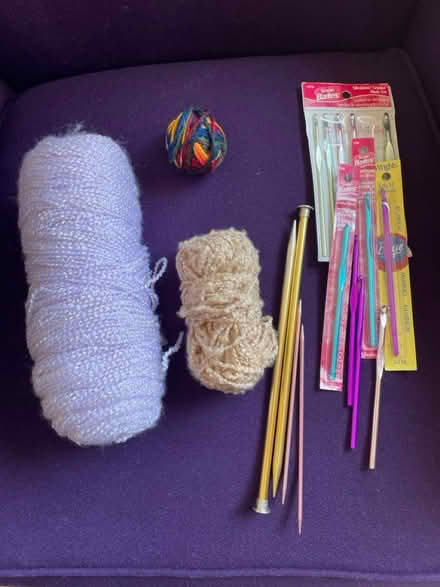 Photo of free Yarn and needles (West Billerica) #1