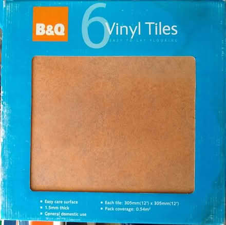 Photo of free B&Q Terracotta Vinyl Floor Tiles (Bath) #1