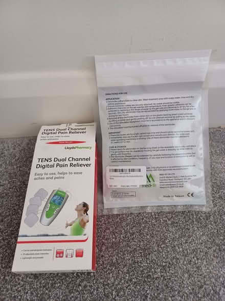 Photo of free TENS dual channel digital pain reliever + spare electrodes (Summertown OX2) #1