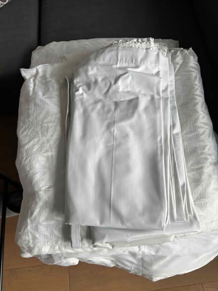 Photo of free Tall white curtains and blackouts (Long Island City) #1