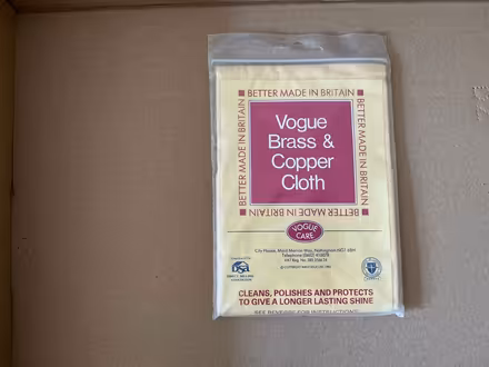 Photo of free Brass and Copper cleaning cloth (Walkley S6) #1