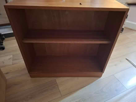 Photo of free 2 shelf wooden bookcase 📚 (CB5 8PA) #1
