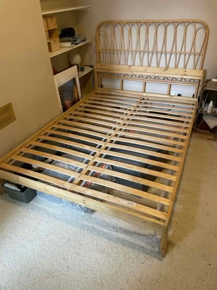 Photo of free IKEA Neiden double bed & mattress (NW10) #1
