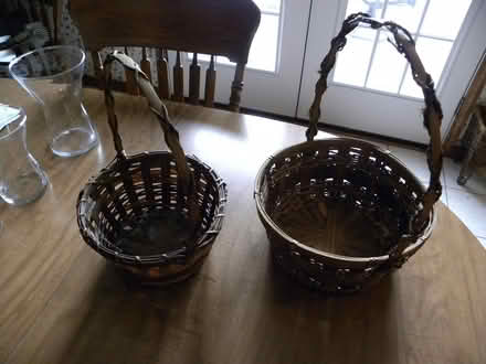 Photo of free Wicker and metal baskets (Troy) #1