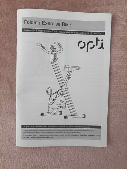 Photo of free Folding exercise bike (N16) #1