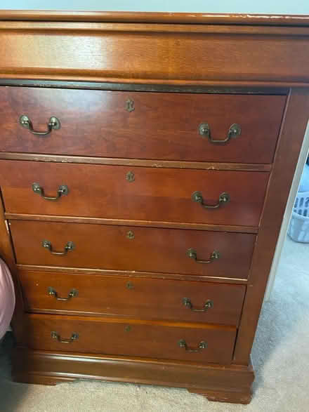 Photo of free tall wooden dresser (20165) #2