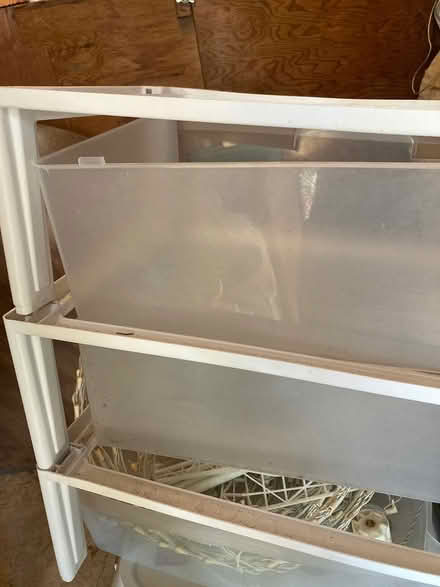 Photo of free Three drawer plastic cabinet (Foothill Boulevard Cupertino) #1