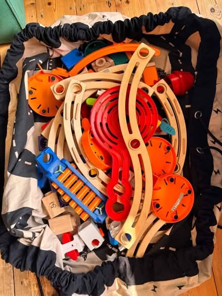 Photo of free Hape marble run in play and go drawstring bag (Summertown OX2) #1