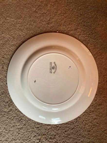 Photo of free 5 x vintage 9" diameter ceramic plates with Blue & Gold rim (St James, South Elmham IP19) #2