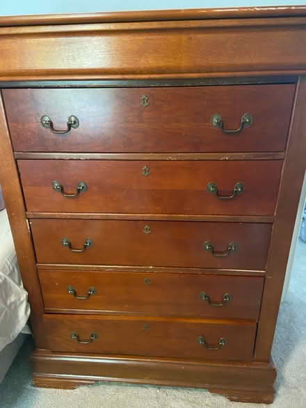 Photo of free tall wooden dresser (20165) #1