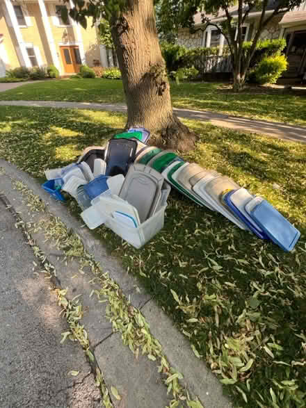Photo of free CURB ALERT: Plastic Storage Lids (5 blocks S of DGSHS) #1