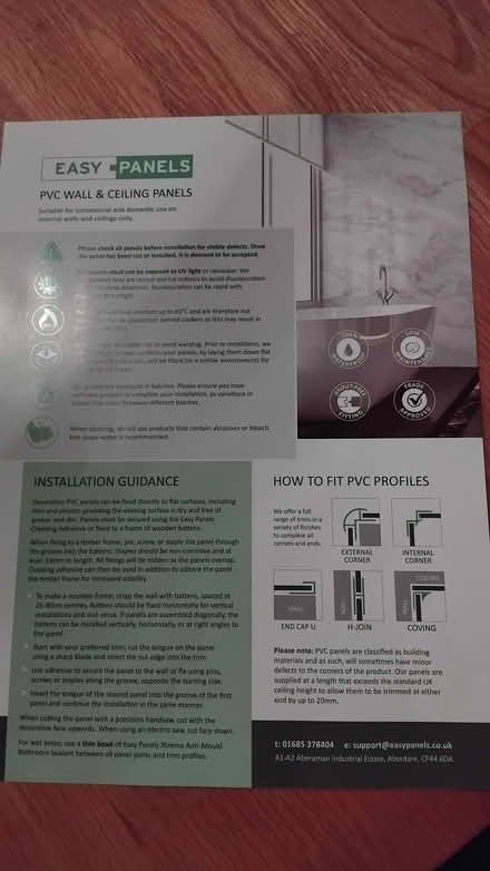 Photo of free PVC Wall & Ceiling panel (Purley CR8) #2