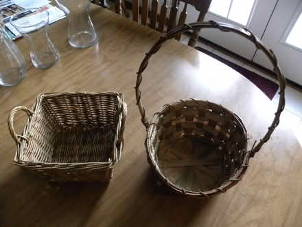 Photo of free Wicker and metal baskets (Troy) #3