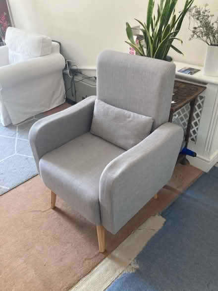 Photo of free Light grey Armchair (Westbourne Park W11) #1