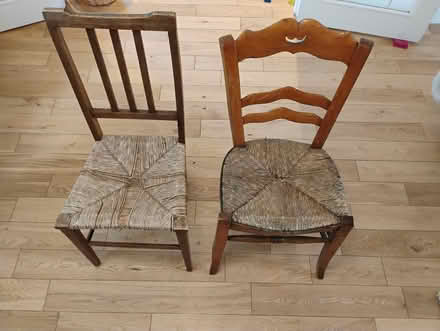 Photo of free Two antique dining chairs (Abingdon OX14) #1