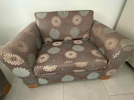 Photo of free 2 armchairs witb optional matching cushions (Barnacre PR3) #1