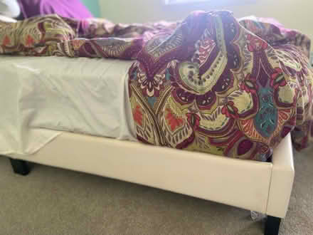 Photo of free beautiful white bedframe (20165) #3