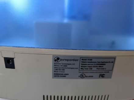 Photo of free PureGuardian Ultrasonic Humidifier (Leslieville) #2